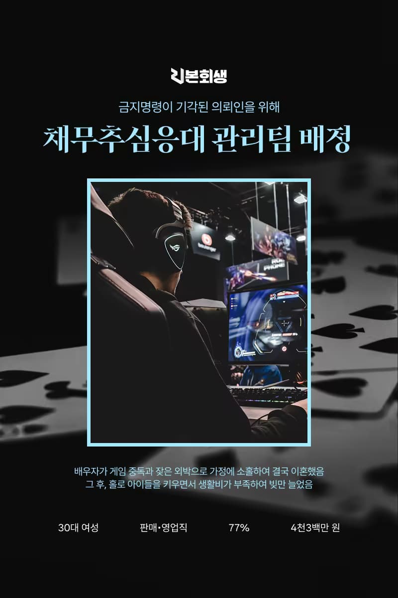 이혼 후 홀로 감당한 생활비 채무, 개인회생으로 77% 탕감에 성공하다