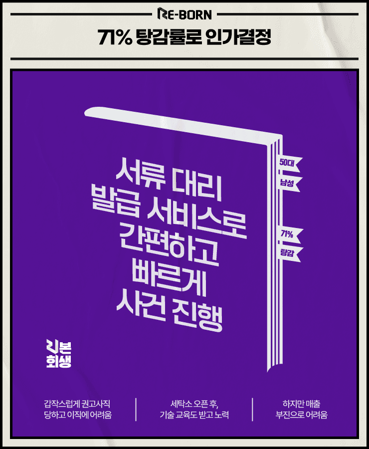 갑작스러운 권고사직
세탁소 운영비
