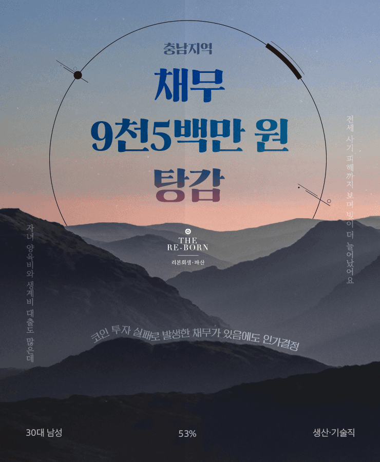 전세 사기 피해
코인 투자 실패