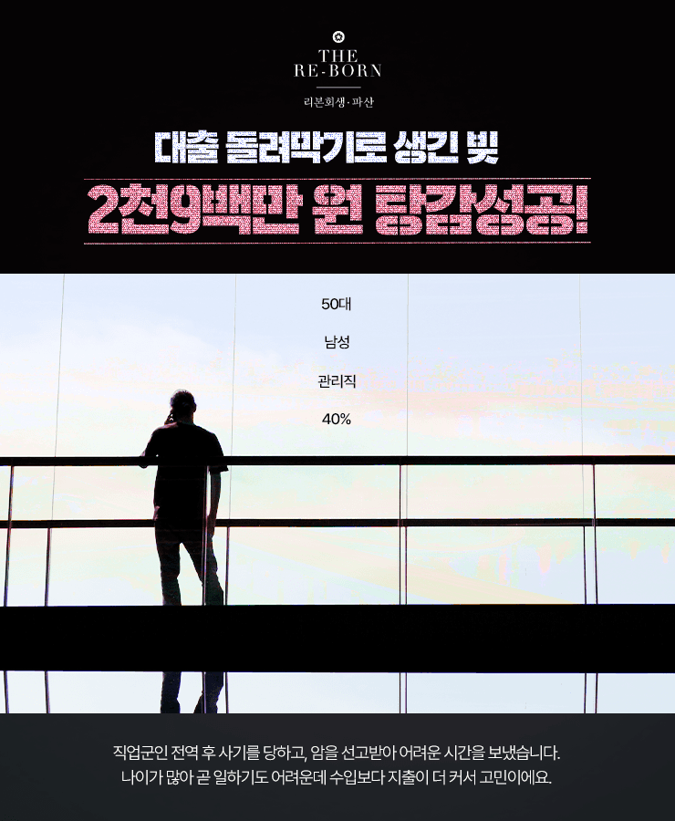 사기로 잃은 전 재산
대출 돌려막기