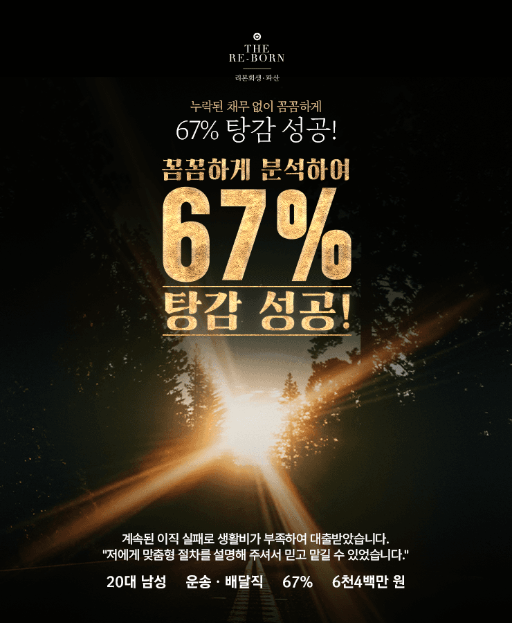 계속된 이직 실패
대출 돌려막기