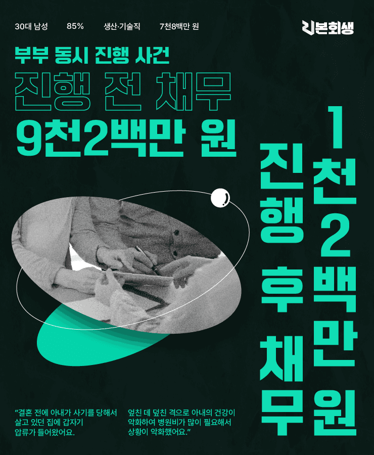 사기 피해로 집 압류
배우자와 동시 진행