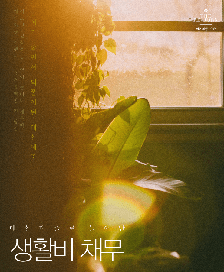 줄어든 급여
되풀이된 대환대출